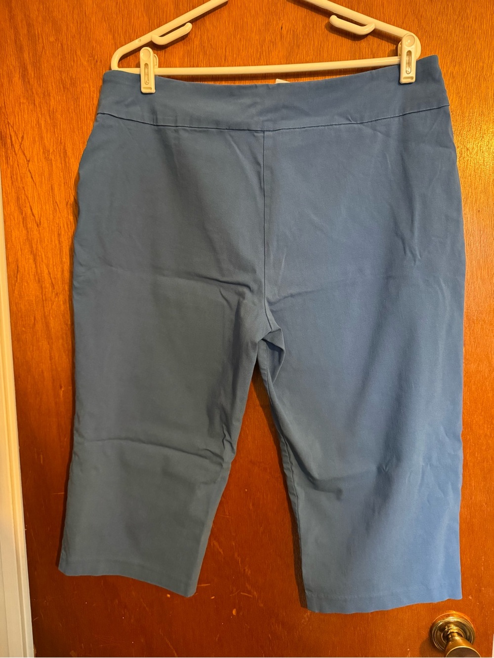 Ruby Rd. Light Blue Pull-On Capri Pants - Picture 2 of 3